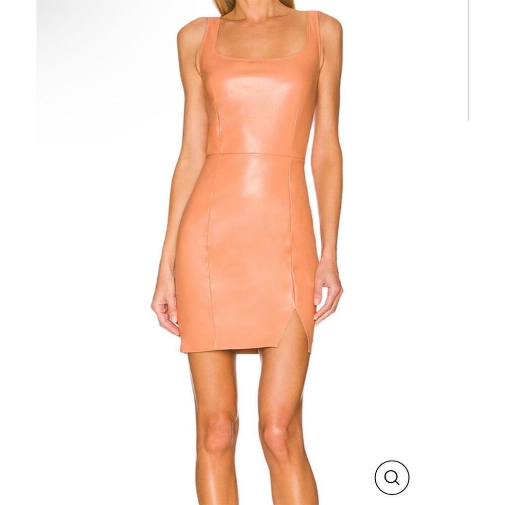 N Philanthropy Women's Bodycon Mini Dress M Brown Sleeveless Party
